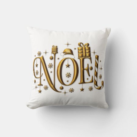 Golden Noel on White Christmas