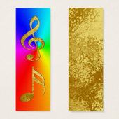 golden notes bookmark (Front & Back)