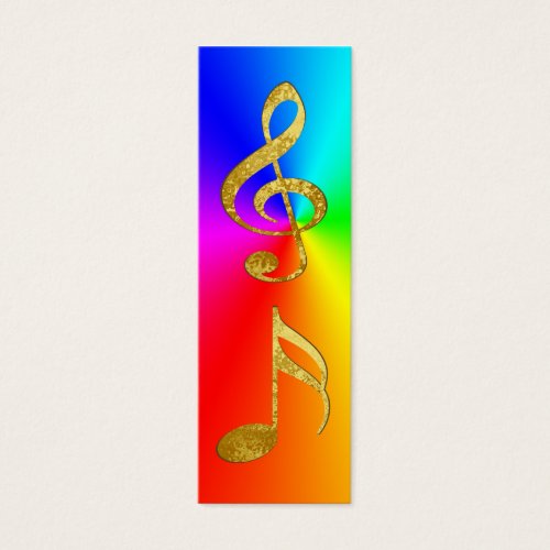 golden notes bookmark business cards