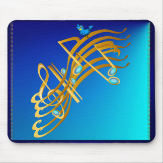 Golden Notes Mousepad