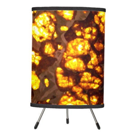 Golden Nugget Mineral Custom Photo Tripod Lamp
