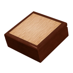 Golden Oak Wood Texture Decorative Gift Box