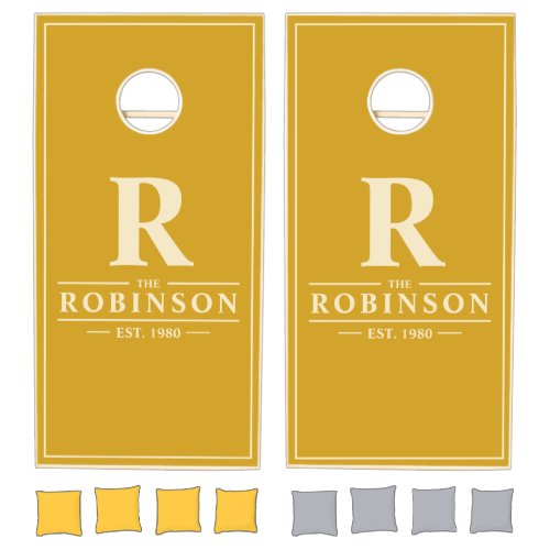 Golden Ochre Family Name & Initial