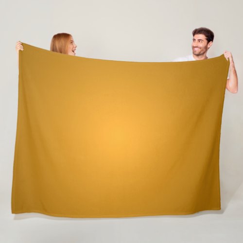 Golden Ochre Warm Tones Cheerful Fleece Blanket