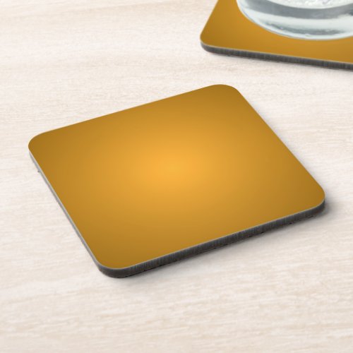 Golden Ochre Warm Tones Rustic Stylish Beverage Coaster