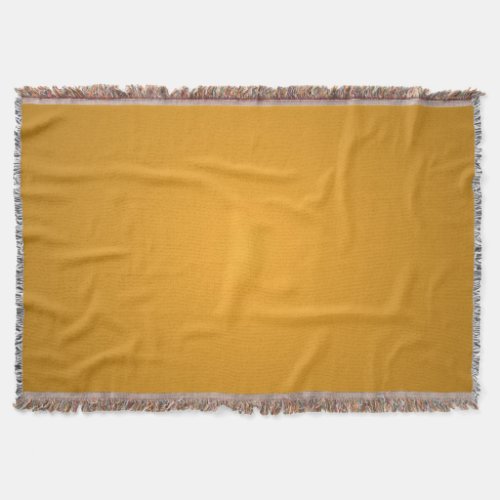 Golden Ochre Warm Tones Rustic Stylish Throw Blanket