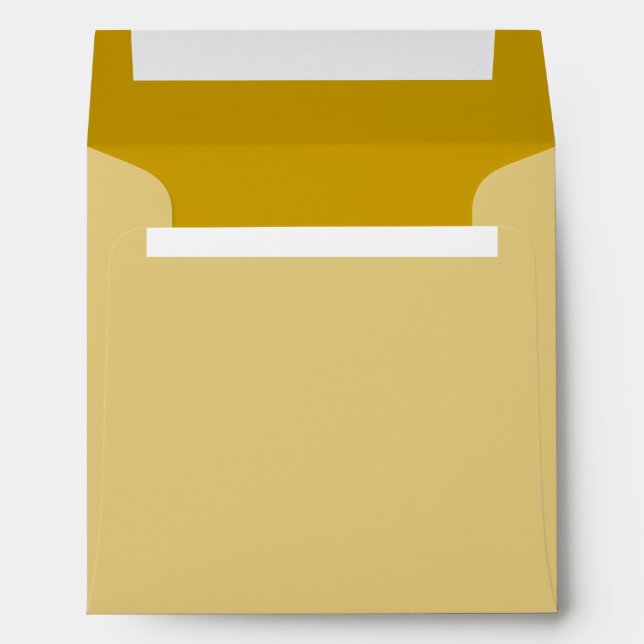 Golden Ocre Background Color Customize This! Envelope (Back (Bottom))
