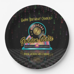 Golden Oldie Party Plate