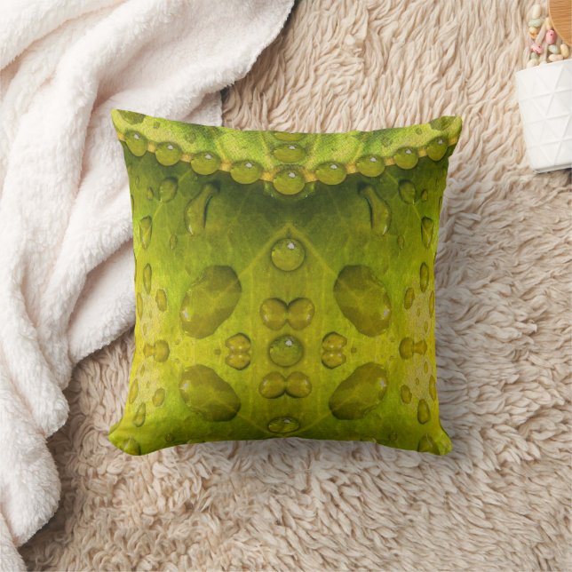 Golden Olive Envelope Throw Pillow (Blanket)