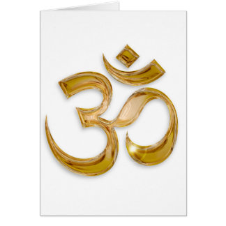 Golden Om Cards