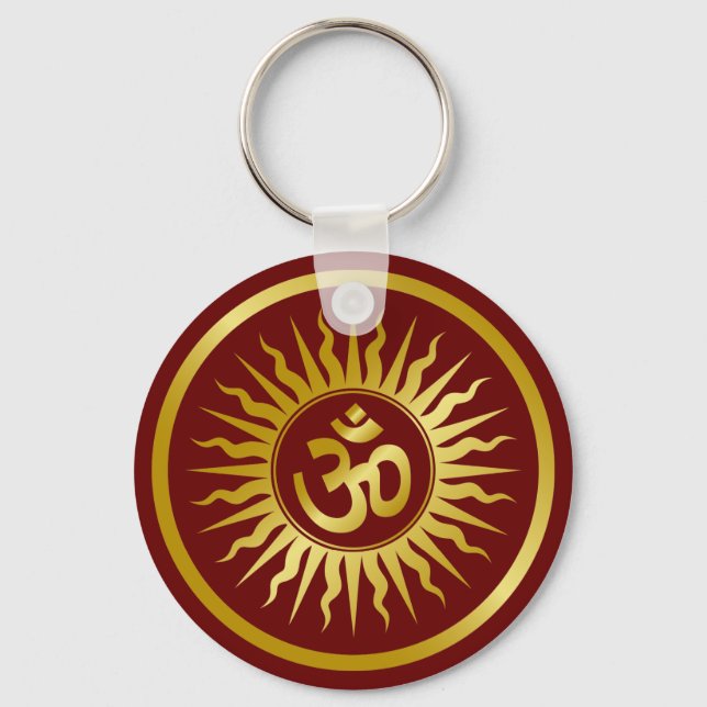 Golden Om Keychain (Front)