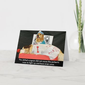 Golden Operation Get Well Card by GoldDogMagic at Zazzle