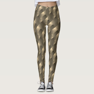 Golden or brown legging, rectangles, relief or leggings