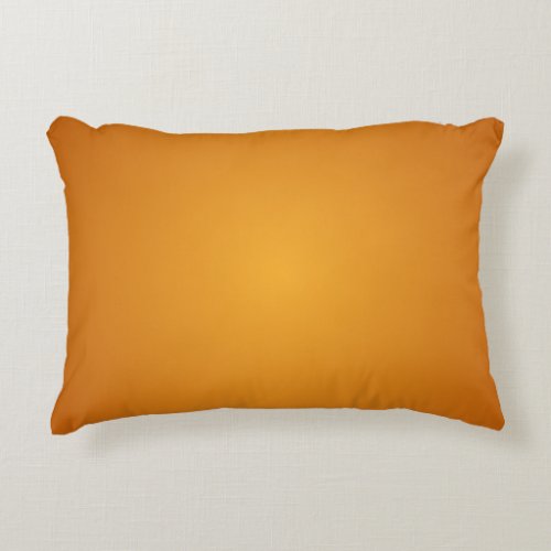 Golden Orange Burnt Orange Golden Brown Accent Pillow