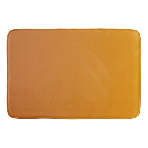 Golden Orange Burnt Orange Golden Brown Bath Mat