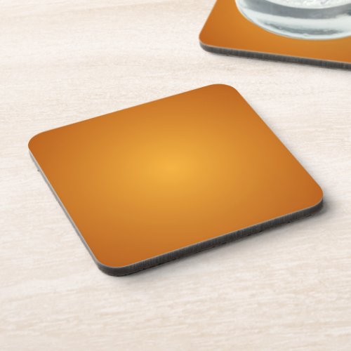 Golden Orange Burnt Orange Golden Brown Beverage Coaster