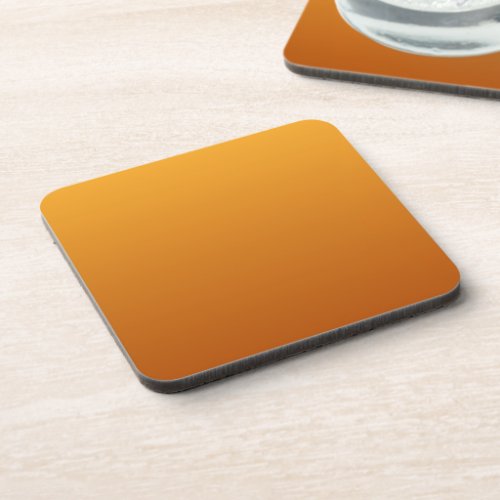 Golden Orange Burnt Orange Golden Brown Beverage Coaster