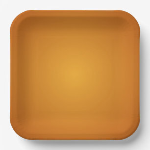 Golden Orange Burnt Orange Golden Brown Paper Plates
