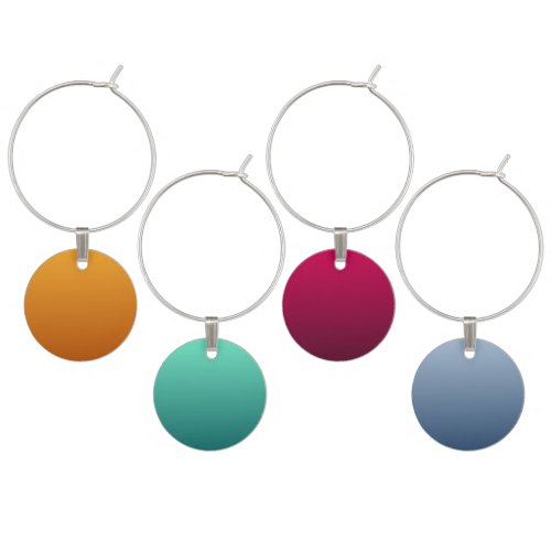 Golden Orange Burnt Orange Golden Brown Wine Charm