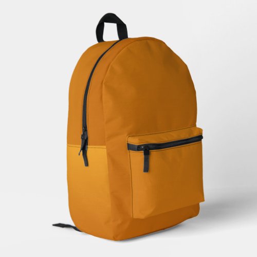 Golden Orange Burnt Orange Rustic Cheerful Printed Backpack
