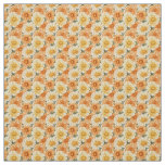 Golden Orange Chrysanthemum Autumn Garden Bloom Fabric