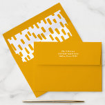 Golden Orange Dashing Return Address Envelope<br><div class="desc">Add an extra touch of good cheer with these Golden Orange Dashing envelopes. Choose from six color options and pair with the full collection to make holiday mailing this year a breeze!</div>