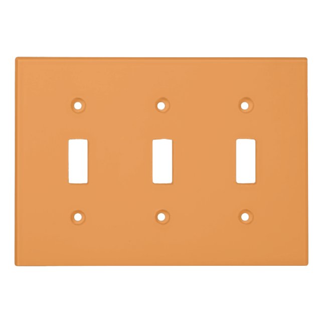 Golden Orange Light Switch Cover (Front)