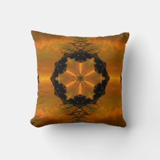Golden Orange Sunset Fractal Design