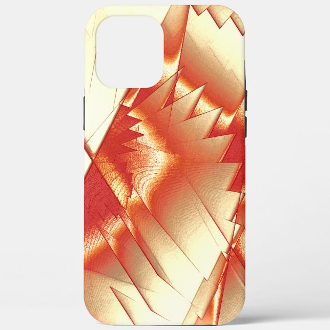 Golden orange to beige, extreme rough digitalized  Case-Mate iPhone case (Back)