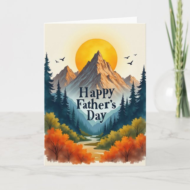 Golden Orb Fathers Day Art Card (Front)