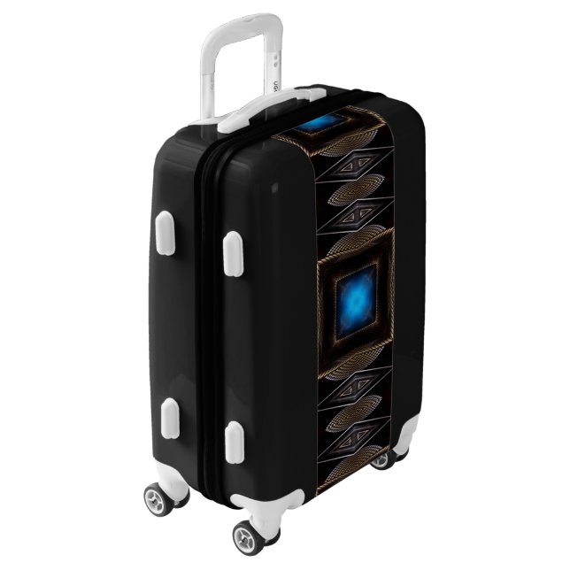 Golden Orb Tower Pattern 7224200 Luggage (Rotated Left)