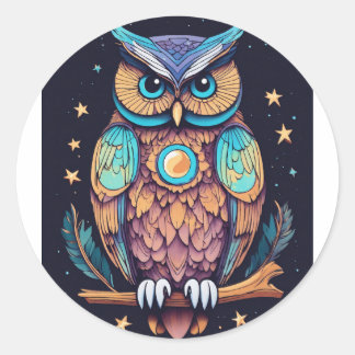 Golden Orchard Delight Classic Round Sticker