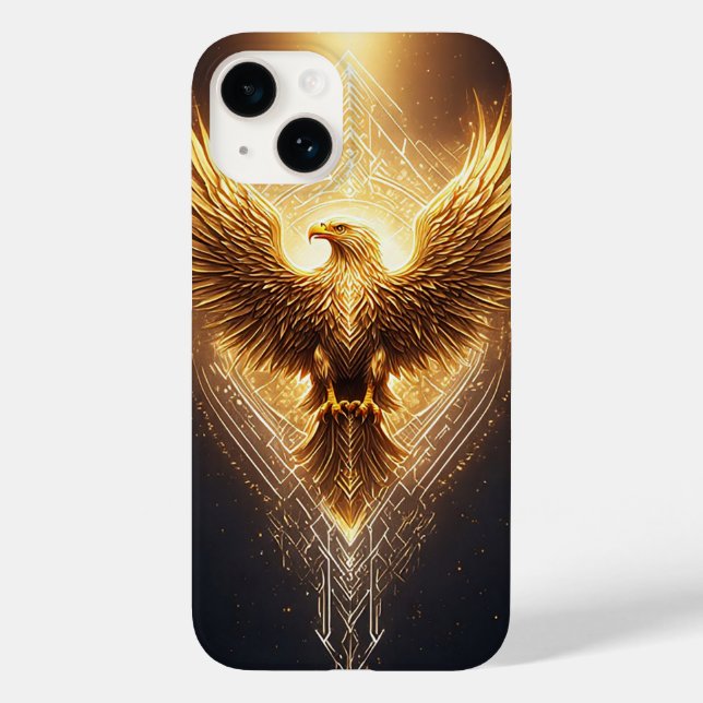 Golden Ornamental Eagle Case-Mate iPhone Case (Back)