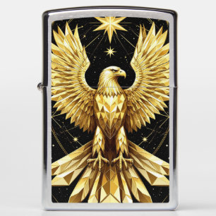 Golden Ornamental Eagle Zippo Lighter