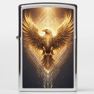 Golden Ornamental Eagle Zippo Lighter