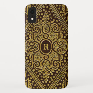 Golden Ornamental Monogrammed Phone Case