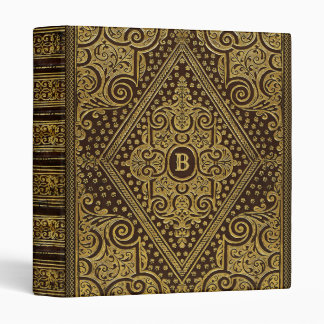 Golden Ornamental w/out Monogram 3 Ring Binder