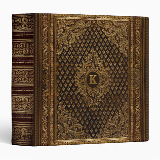 Golden Ornamental w/out your Monogram 3 Ring Binder