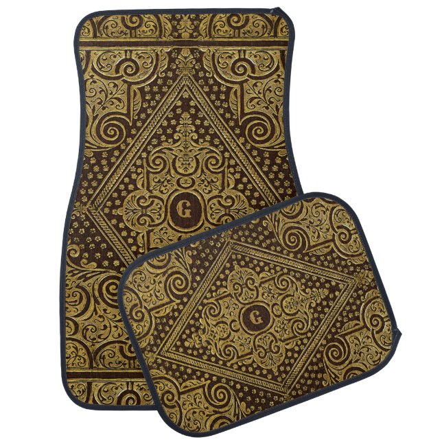 Golden Ornamental w/out your Monogram Car Mats (Set)