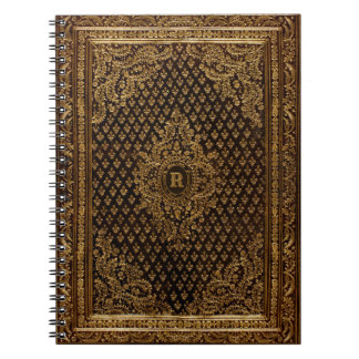 Golden Ornamental w/out your Monogram Notebook