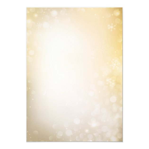 Golden Ornaments Christmas Corporate Holiday Party Card