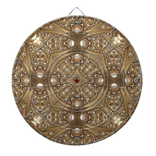 Golden Ornate Dartboard