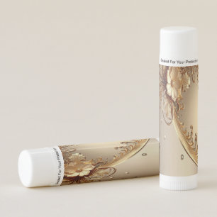 Golden Ornate Floral Lip Balm