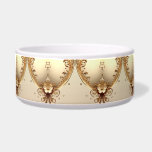 Golden Ornate Floral Pet Bowl<br><div class="desc">Beautiful Golden Ornate Floral Pet Bowl</div>