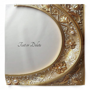 Golden Ornate Frame Bandana
