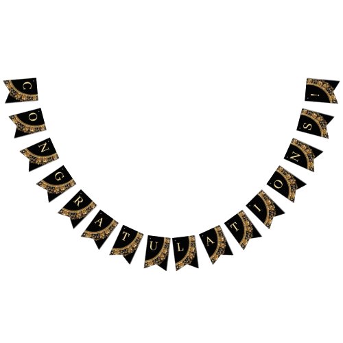 Golden Ornate Frame Bunting Flag