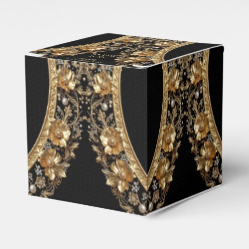 Golden Ornate Frame Favor Box