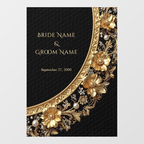 Golden Ornate Frame Floor Decal