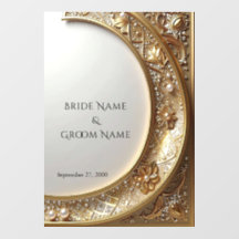 Golden Ornate Frame Floor Decal
