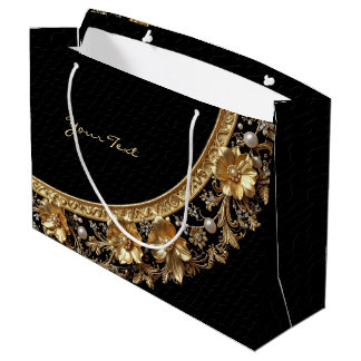 Golden Ornate Frame Gift Bag